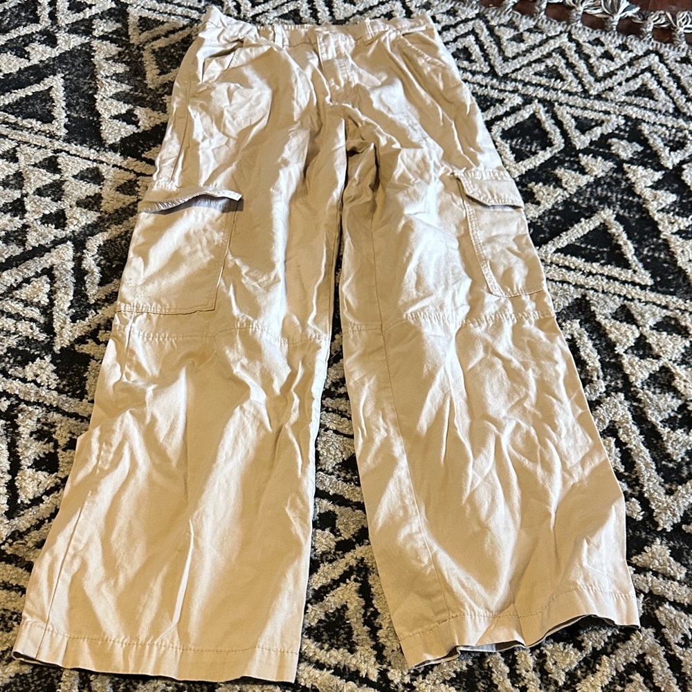 Girls Tan Cargo Pants